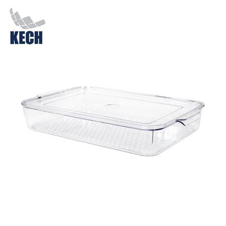 กล่องจัดเก็บในตู้เย็น KECH SNOWY 21.5x33.5x5.5 ซม.
