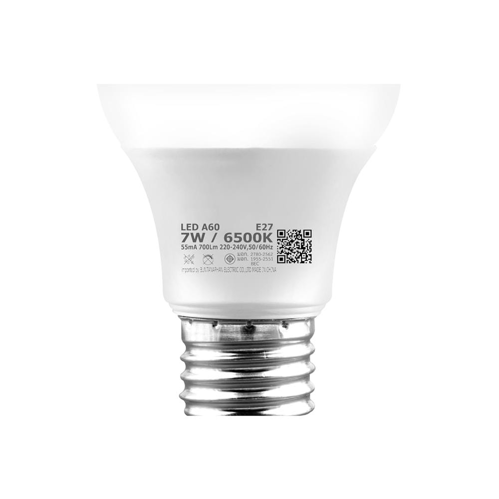 หลอด LED CARINI A60 ECOLIFE 7 วัตต์ DAYLIGHT E27 แพ็ก 4 ชิ้น