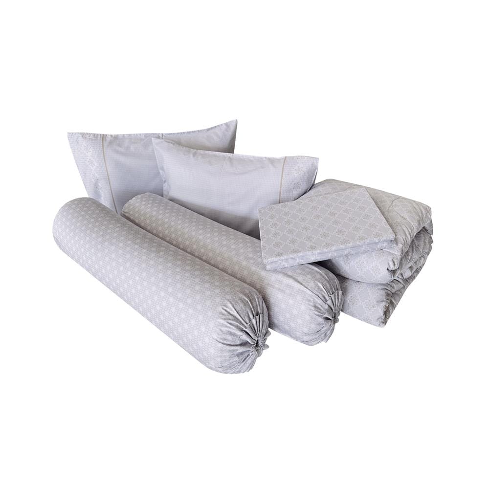 ชุดผ้าปูที่นอน 6 ฟุต 6 ชิ้น STEVENS COTTON FRESH SATEEN RY11