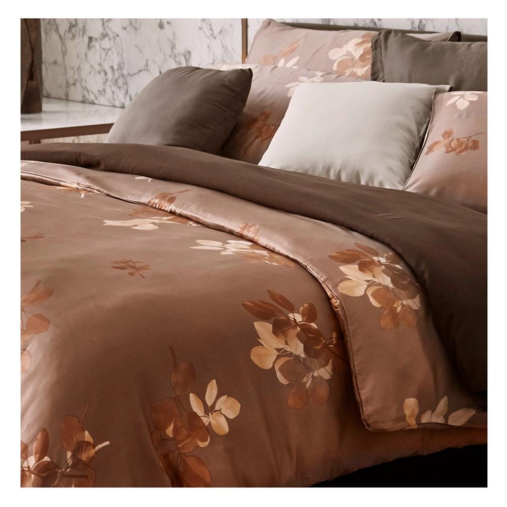 ผ้าปูที่นอน 6 ฟุต OMAZZ PRINT สี BROWN
