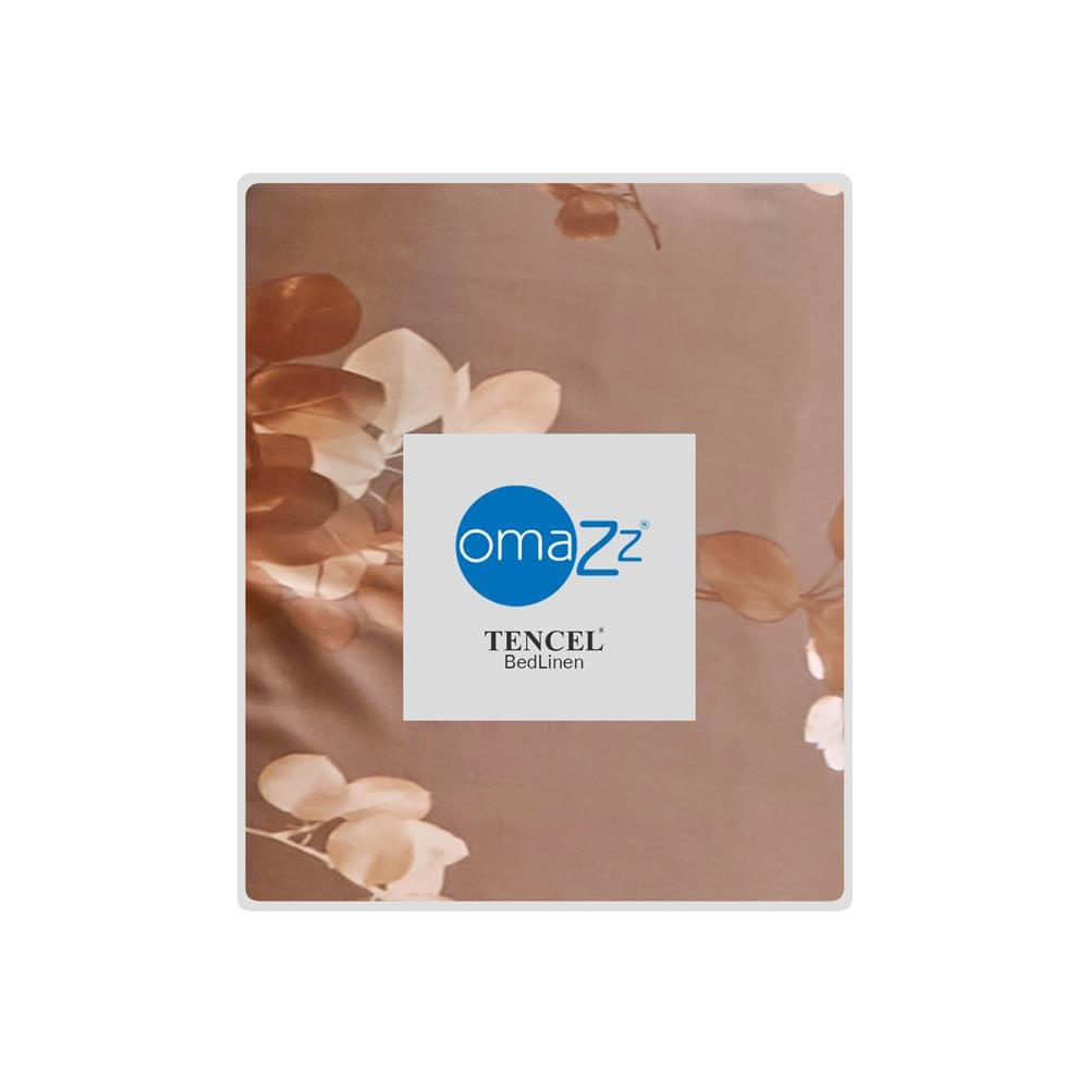 ผ้าปูที่นอน 6 ฟุต OMAZZ PRINT สี BROWN