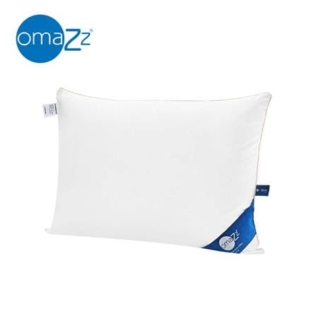 หมอนสุขภาพ ขนห่าน OMAZZ NOBLE WHITE GOOSE DOWN FIRM COMFORT 20x30 นิ้ว สีขาว_0