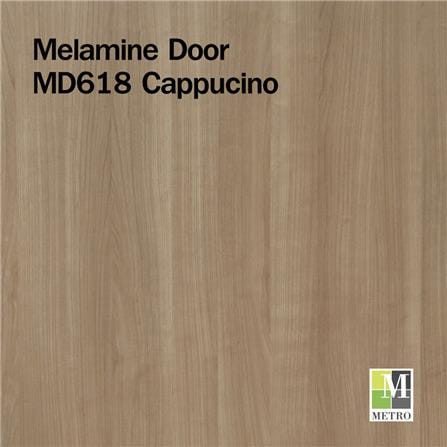 ประตูภายในเมลามีน METRO MD618 CAPPUCCINO 80X200 ซม. สีน้ำตาล ไม่เจาะลูกบิด_1