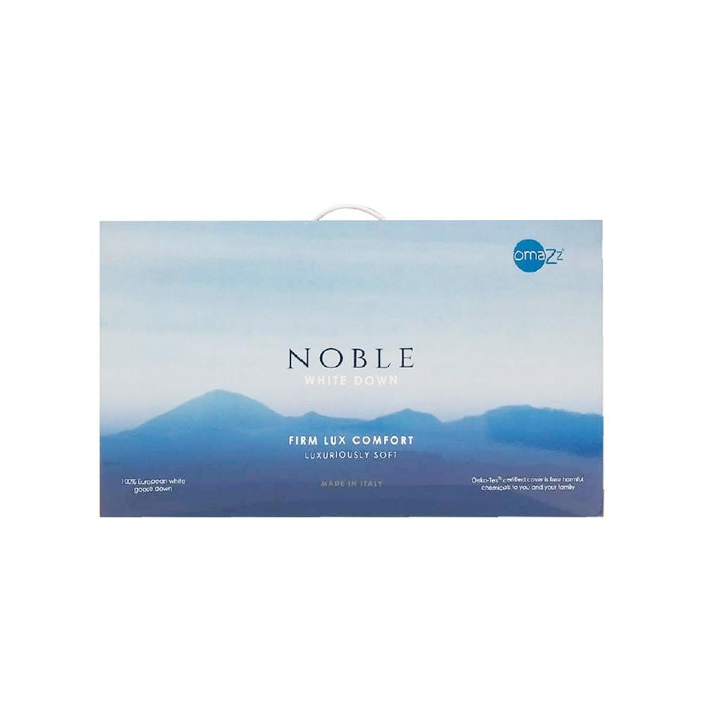 หมอนสุขภาพ ขนห่าน OMAZZ NOBLE WHITE DOWN FIRM LUX 20x30 นิ้ว สีขาว