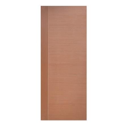 ประตูภายในปิดวีเนียร์ METRO ROSE WOOD 02 80X200 ซม. สีนํ้าตาล ไม่เจาะลูกบิด