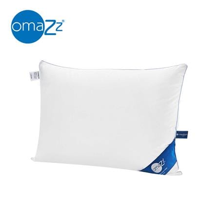 หมอนสุขภาพ ขนห่าน OMAZZ NOBLE WHITE GOOSE DOWN MEDIUM COMFORT 20x30 นิ้ว สีขาว_0