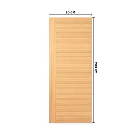 ประตูภายในปิดวีเนียร์ METRO TEAK FANTASY 002 80X200 ซม. สีนํ้าตาล ไม่เจาะลูกบิด_3