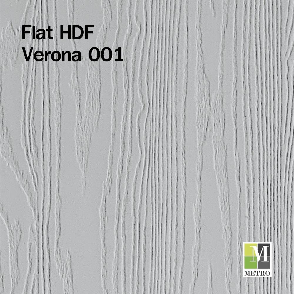 ประตูภายใน HDF METRO VERONA 001 80X200 ซม. สีรองพื้น เจาะลูกบิด