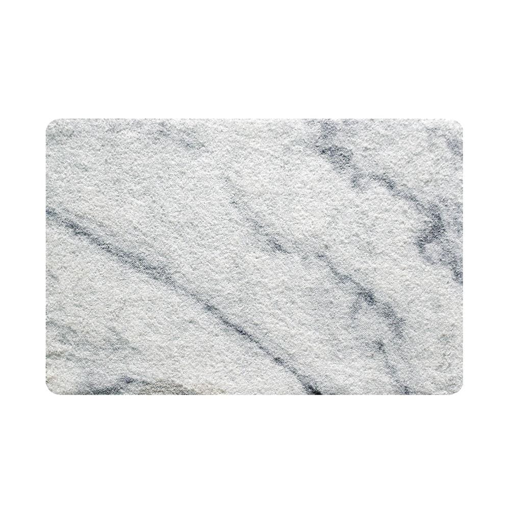 พรม PRAW DE MARBLE WHITE 50X75 ซม. สีขาว