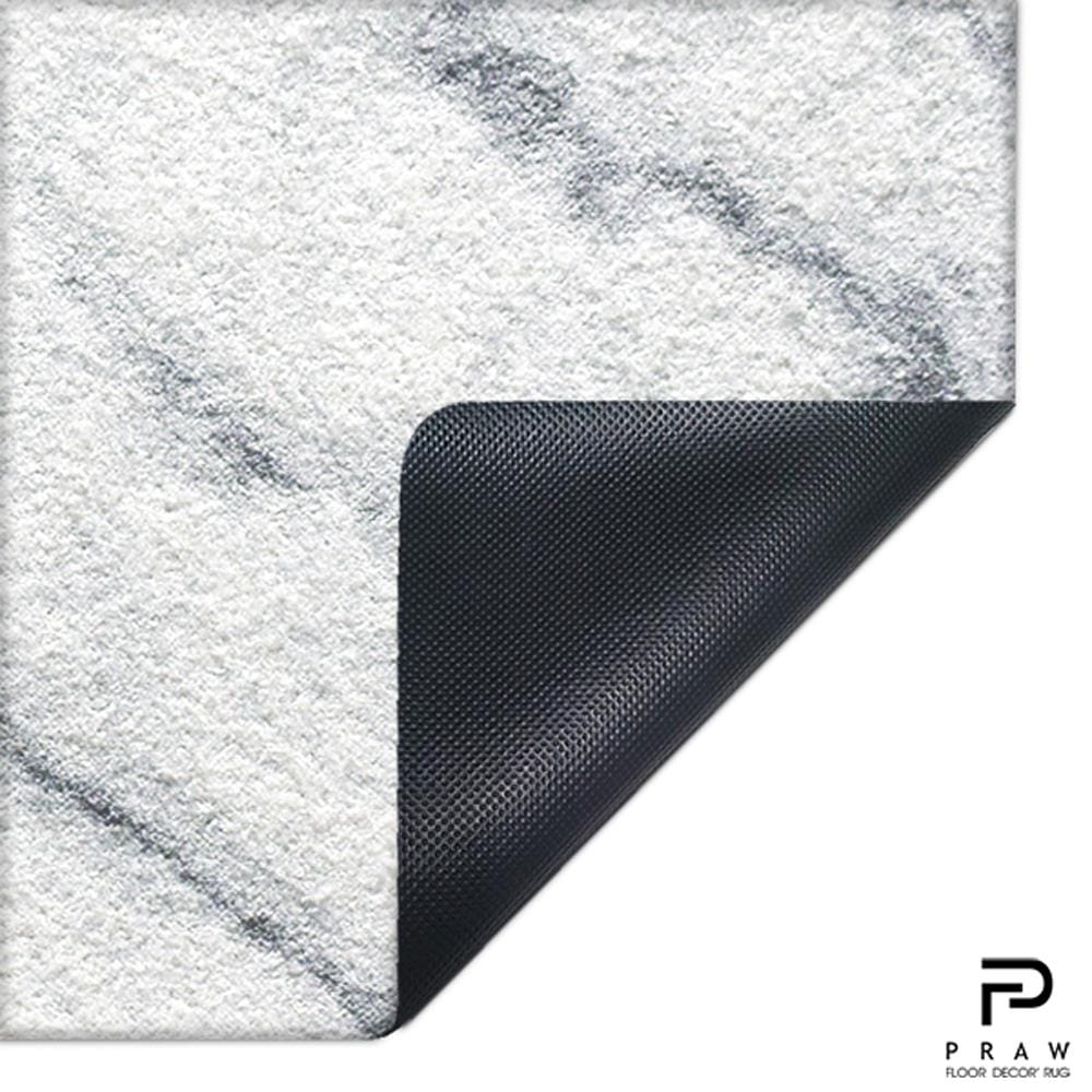 พรม PRAW DE MARBLE WHITE 50X75 ซม. สีขาว