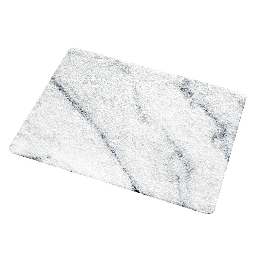พรม PRAW DE MARBLE WHITE 50X75 ซม. สีขาว