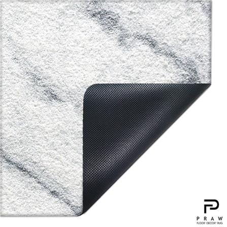 พรม PRAW DE MARBLE WHITE 50X75 ซม. สีขาว_1