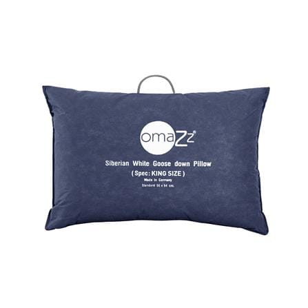 หมอนสุขภาพ ขนห่าน OMAZZ SIBERIAN GOOSE DOWN KING 22.4x37.6 นิ้ว สีขาว_7