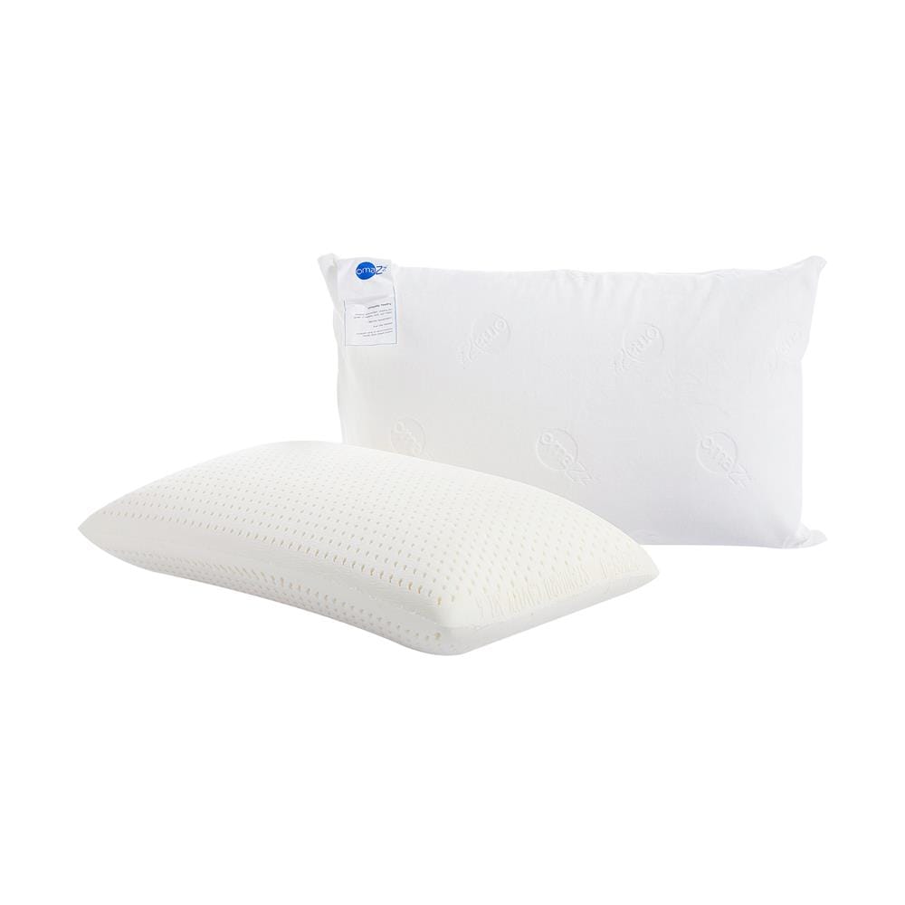 หมอนสุขภาพ ยางพารา OMAZZ NATURAL LATEX AUTHEN 20X30 นิ้ว สีขาว