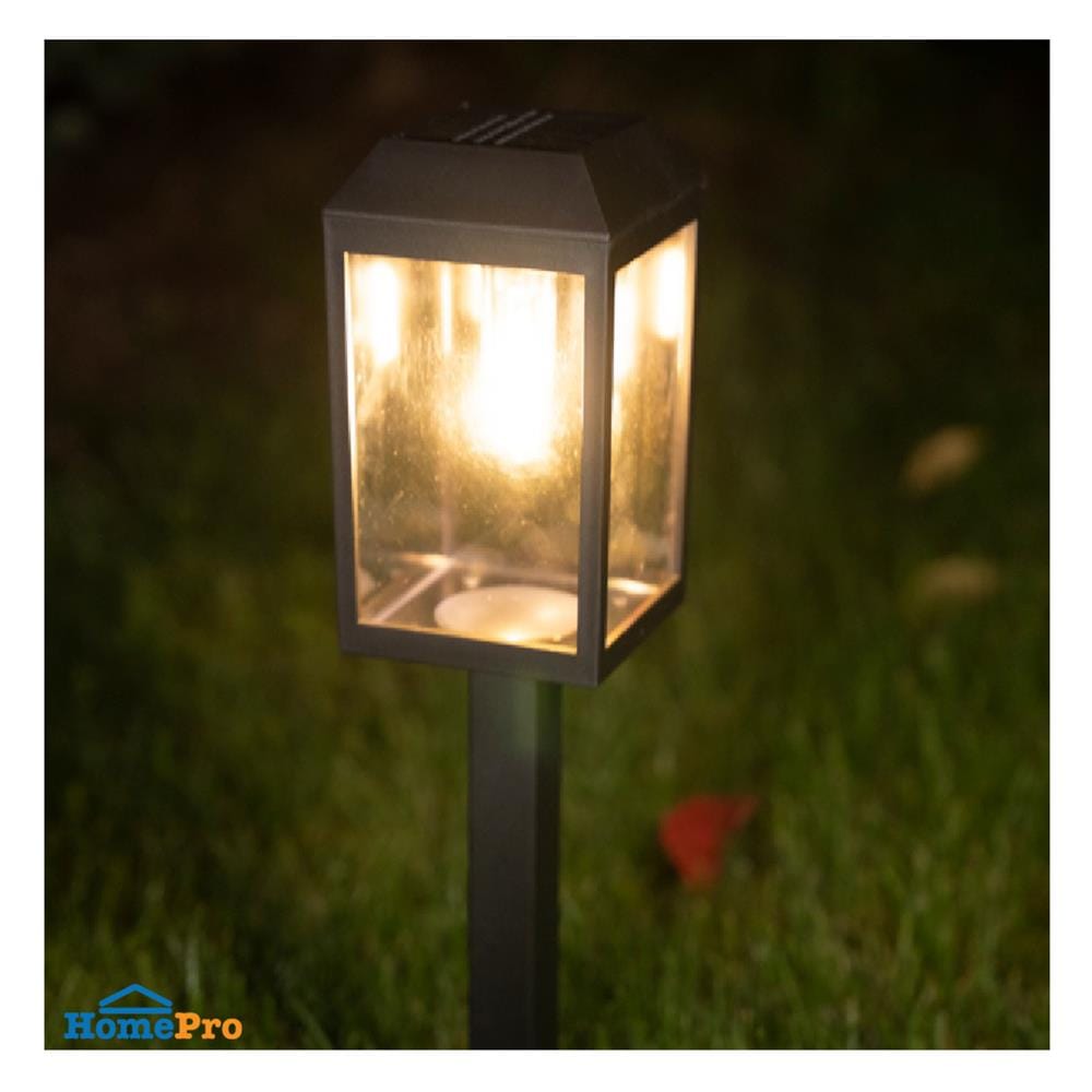 ไฟทางเดิน SOLAR PHILIPS BGS015 LED/730 T5 0.12 วัตต์ WARM WHITE สีดำ