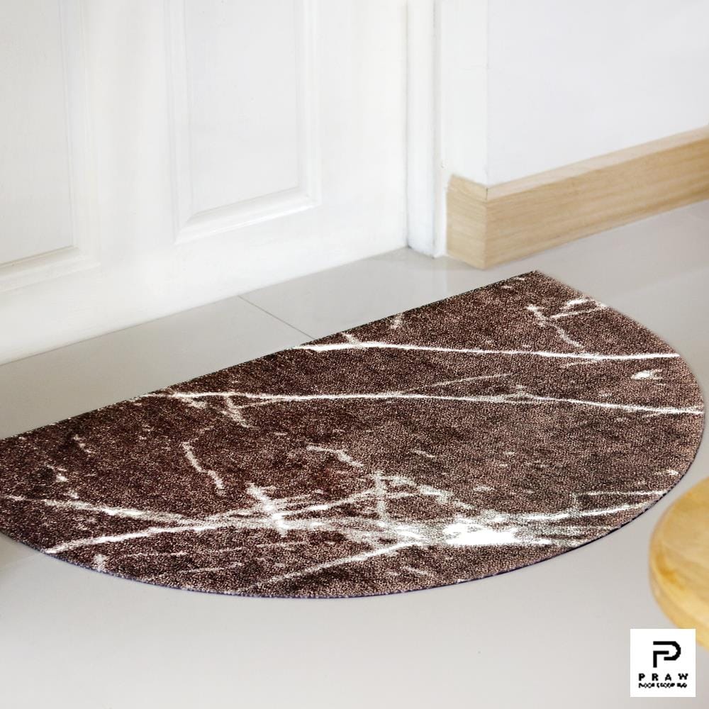 พรม PRAW DE MARBLE BROWN 55X85 ซม. สีน้ำตาล