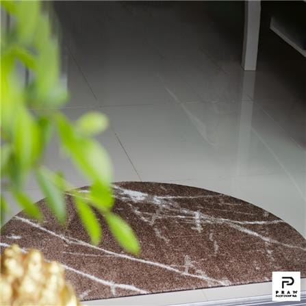 พรม PRAW DE MARBLE BROWN 55X85 ซม. สีน้ำตาล_6