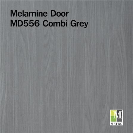 ประตูภายในเมลามีน METRO MD556 COMBI GREY 80X200 ซม. สีเทา ไม่เจาะลูกบิด_1