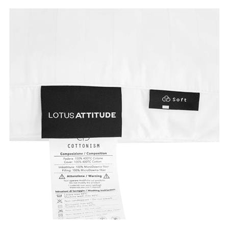 หมอนสุขภาพ ไมโครดาวน์เนีย LOTUS ATTITUDE CARE 20x30 นิ้ว สีขาว_2