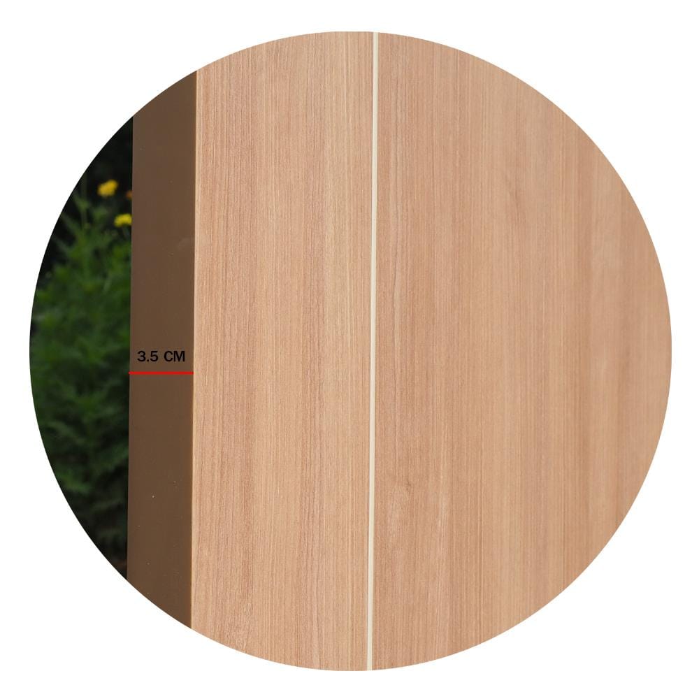 ประตูภายในเมลามีน METRO MD618 CAPPUCCINO เซาะร่อง 80X200 ซม. สีน้ำตาล ไม่เจาะลูกบิด