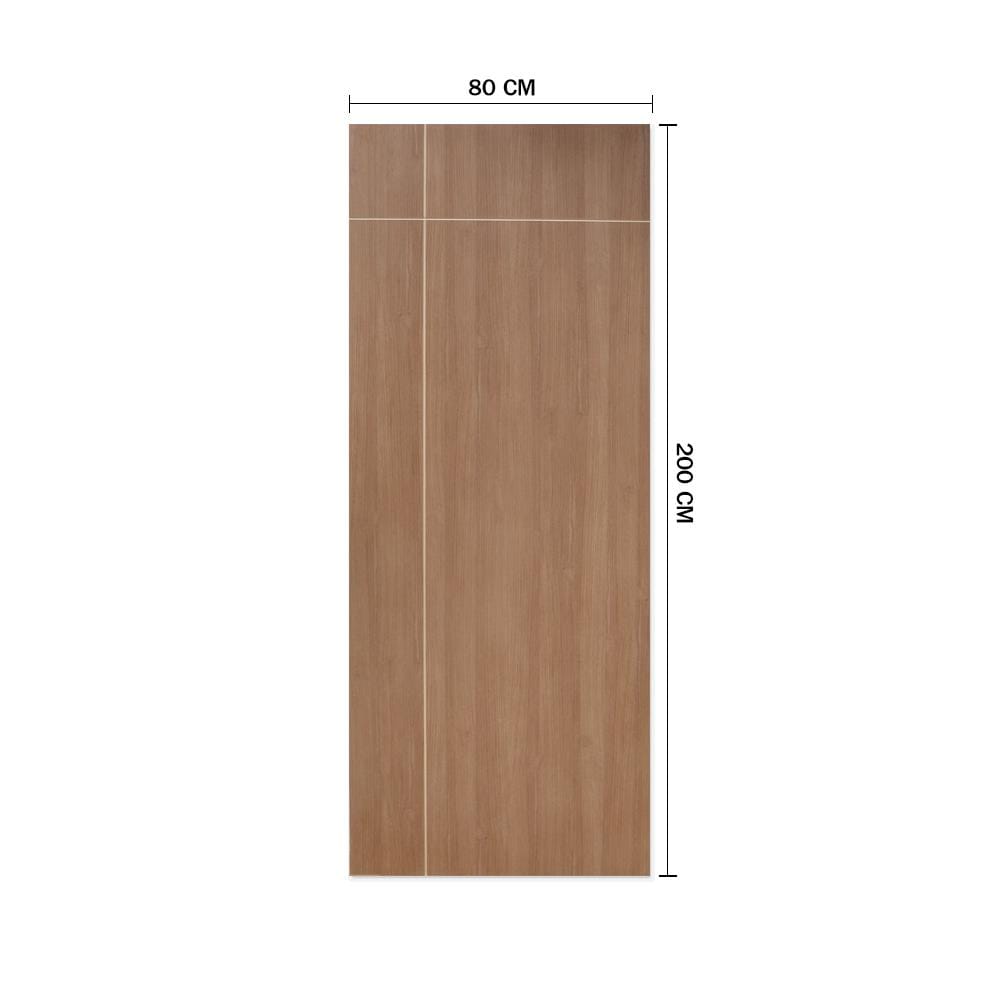 ประตูภายในเมลามีน METRO MD618 CAPPUCCINO เซาะร่อง 80X200 ซม. สีน้ำตาล ไม่เจาะลูกบิด