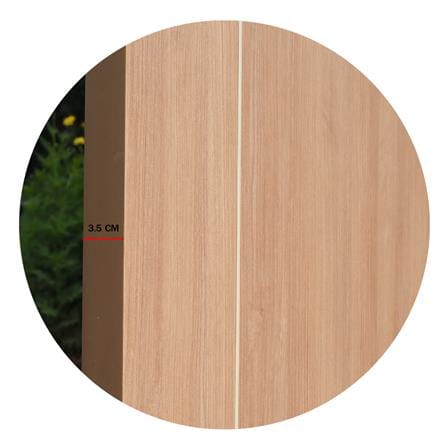 ประตูภายในเมลามีน METRO MD618 CAPPUCCINO เซาะร่อง 80X200 ซม. สีน้ำตาล ไม่เจาะลูกบิด_4