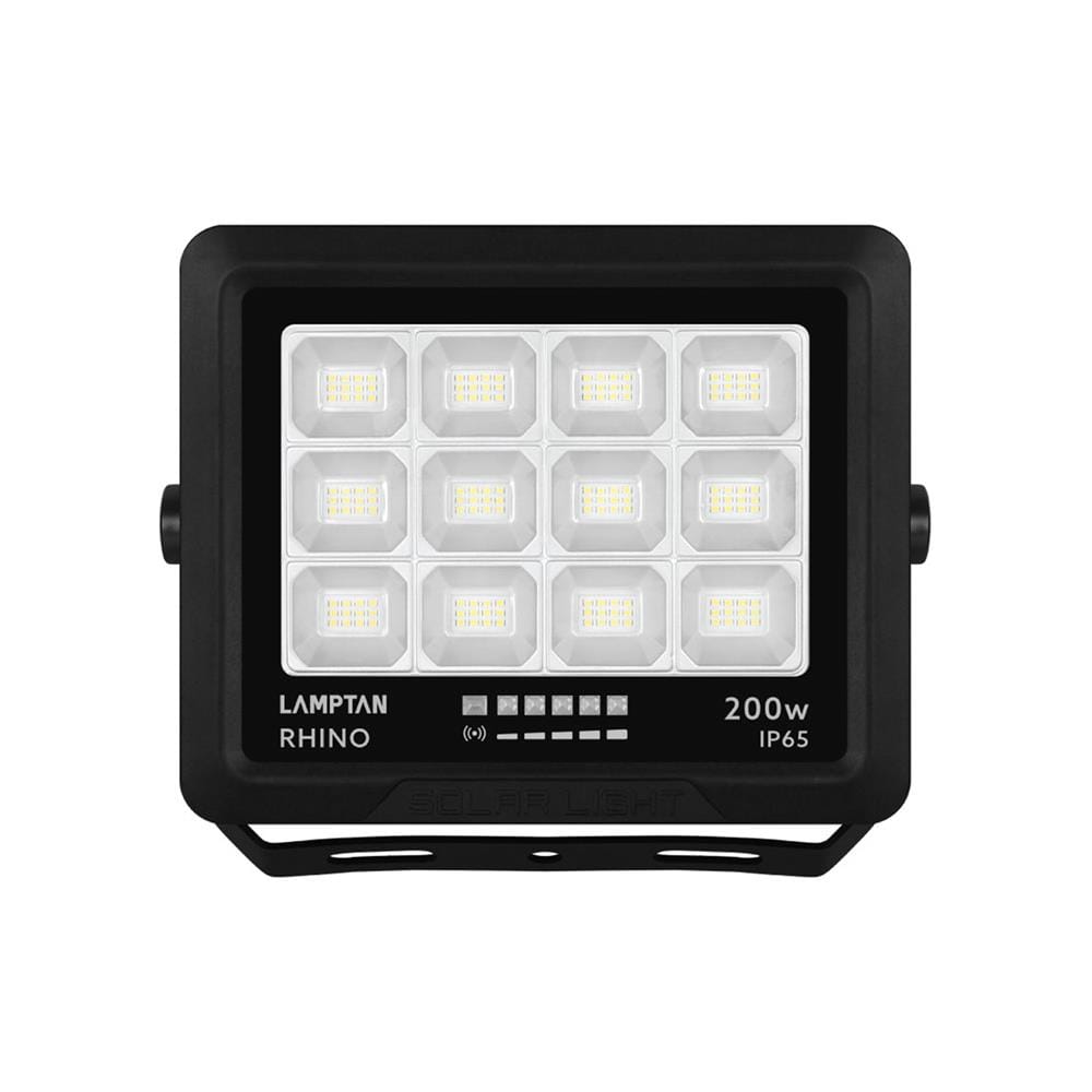 สปอตไลท์ SOLAR LAMPTAN RHINO 200 วัตต์ DAYLIGHT สีดำ