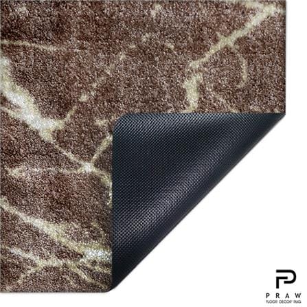 พรม PRAW DE MARBLE BROWN 120X180 ซม. สีน้ำตาล_1