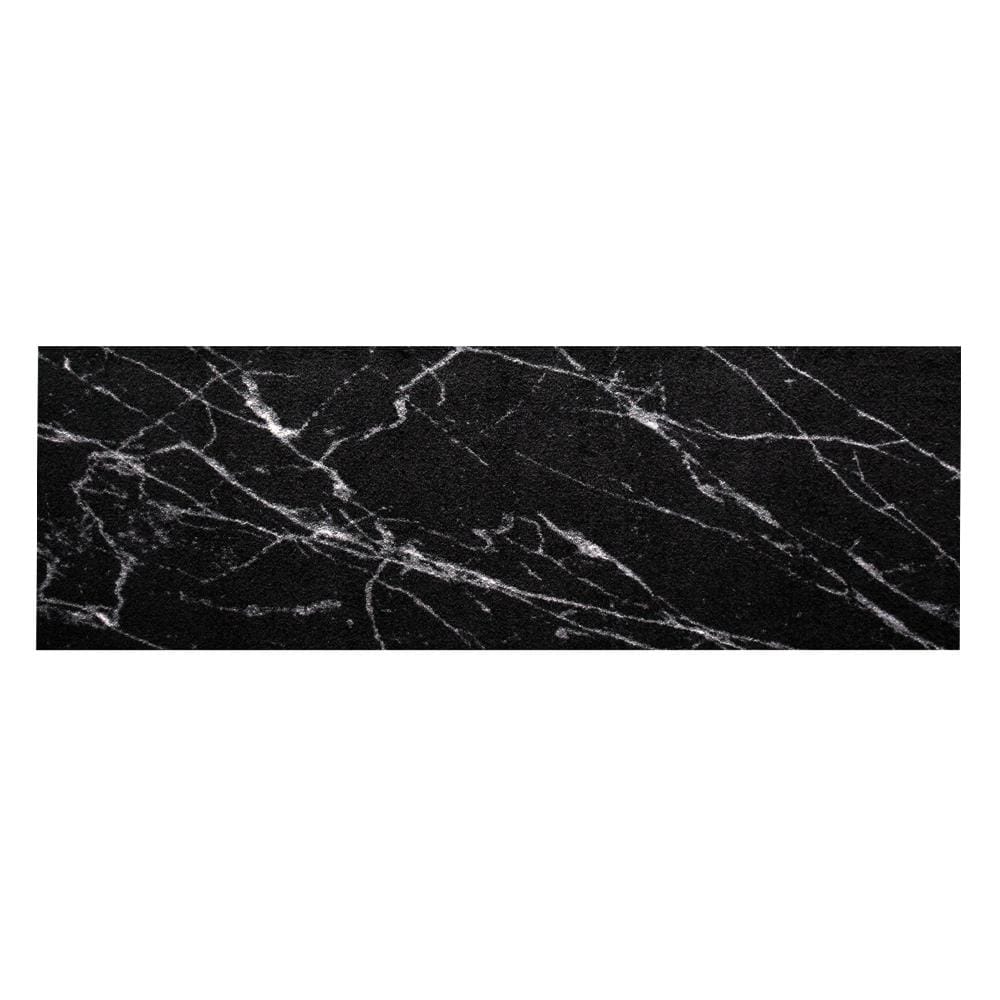 พรม PRAW DE MARBLE BLACK 70X190 ซม. สีดำ