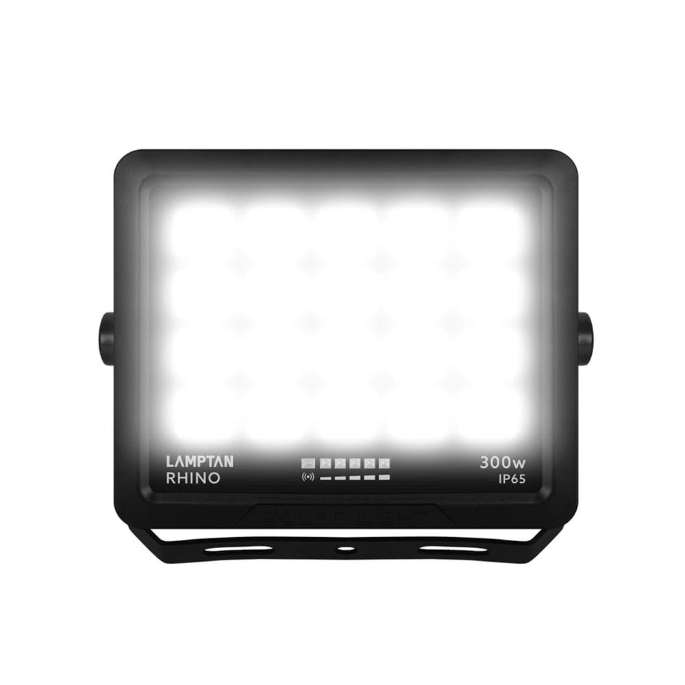 สปอตไลท์ SOLAR LAMPTAN RHINO 300 วัตต์ DAYLIGHT สีดำ