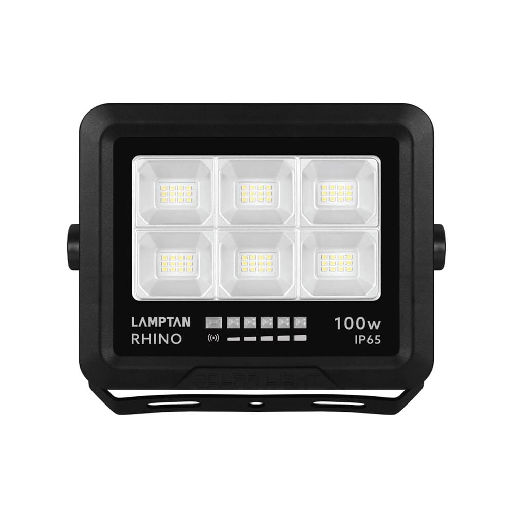 สปอตไลท์ SOLAR LAMPTAN RHINO 100 วัตต์ DAYLIGHT สีดำ