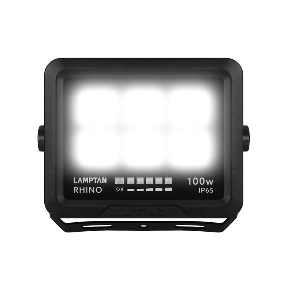 สปอตไลท์ SOLAR LAMPTAN RHINO 100 วัตต์ DAYLIGHT สีดำ
