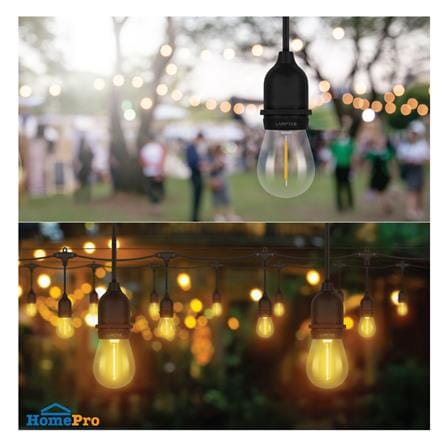 ไฟจัดสวน SOLAR LAMPTAN CARNIVAL 10 วัตต์ WARM WHITE สีดำ_6
