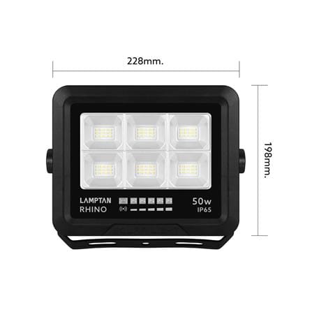 สปอตไลท์ SOLAR LAMPTAN RHINO 50 วัตต์ DAYLIGHT สีดำ_9