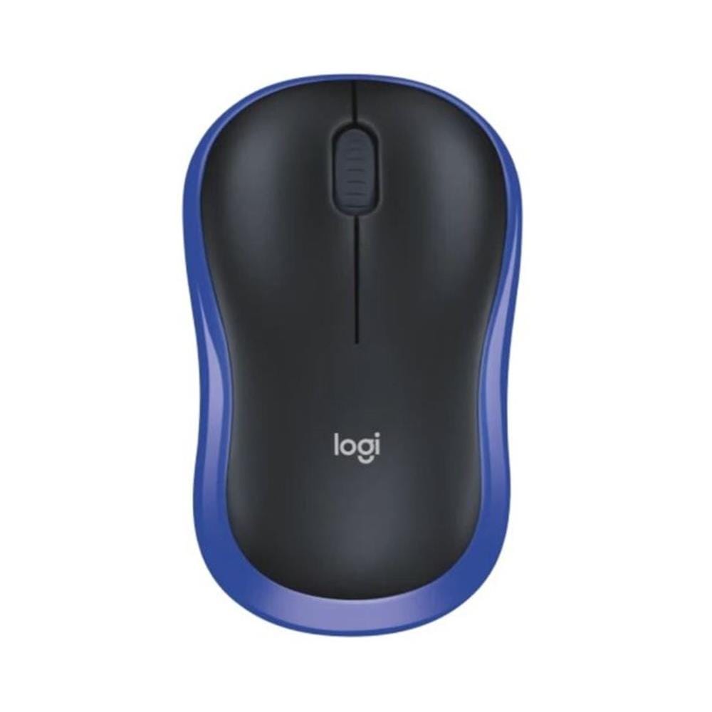 เมาส์ไร้สาย LOGITECH M185 สีดำ/ฟ้า