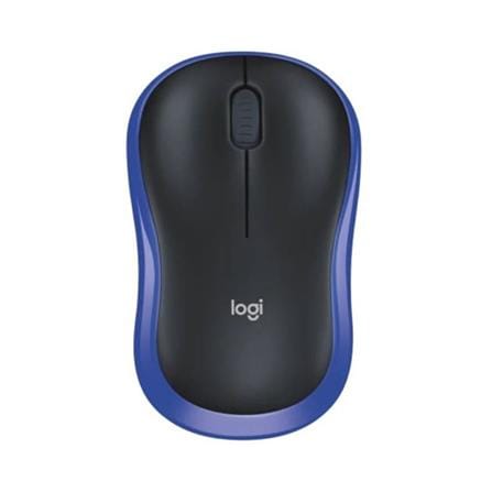 เมาส์ไร้สาย LOGITECH M185 สีดำ/ฟ้า_0