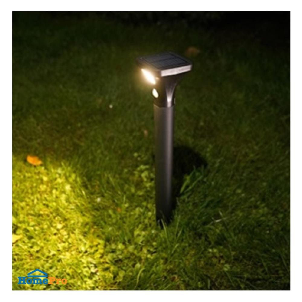 ไฟทางเดิน SOLAR PHILIPS BGC015 LED/730 T6 S 0.18 วัตต์ WARM WHITE สีดำ