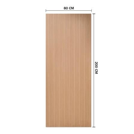 ประตูภายใน ไม้อัดสักอิตาลี ปิดวีเนียร์ METRO 80X200 ซม. สีน้ำตาล ไม่เจาะลูกบิด_3
