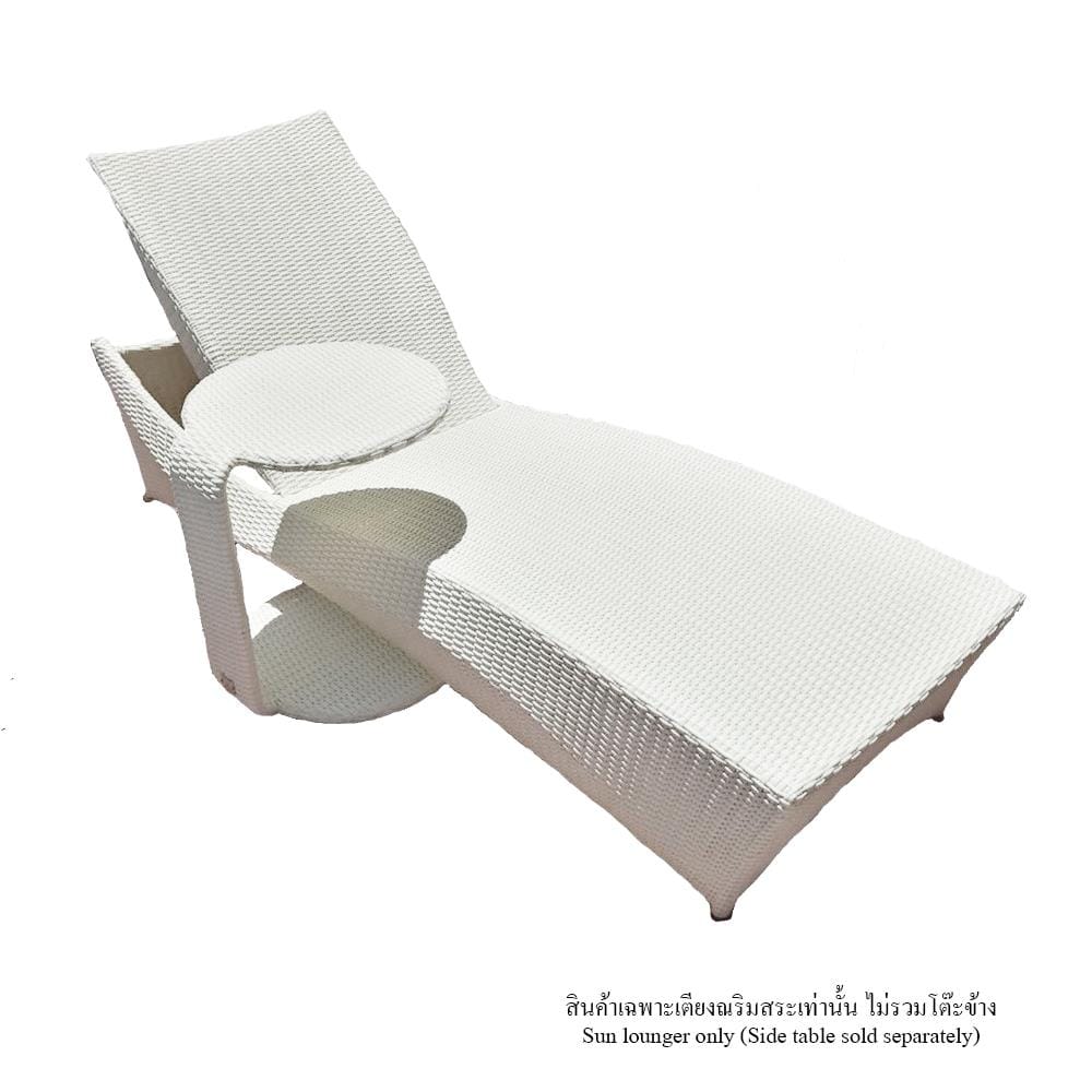 เตียงริมสระ IVY WHALE SUNBED SB024 สีขาว