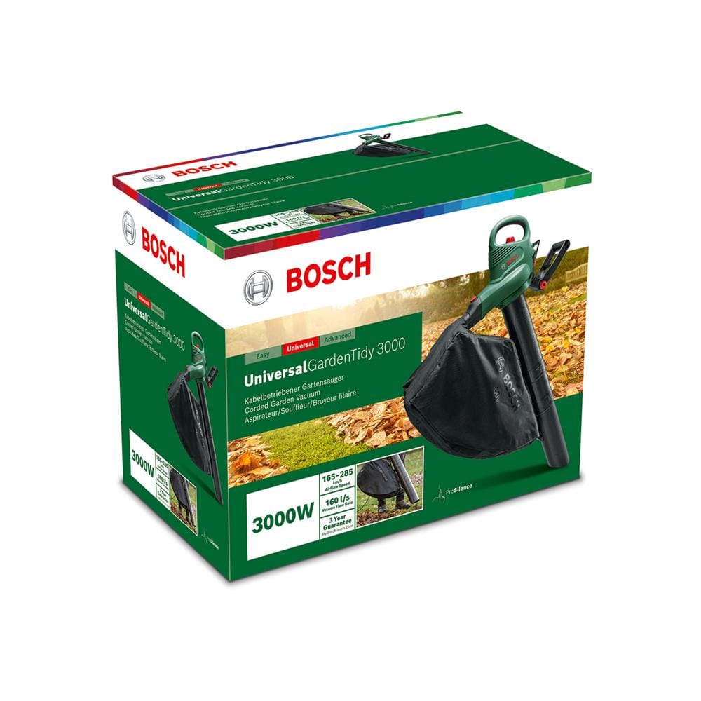 เครื่องเป่าและดูดใบไม้ไฟฟ้า BOSCH 3000 วัตต์