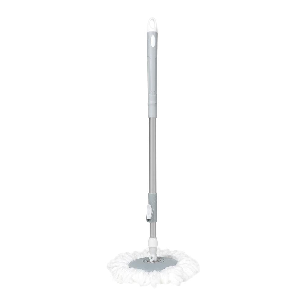 ชุดอุปกรณ์ถังปั่นพร้อมไม้ม็อบ ACCO CLEAN สีขาว/เทา