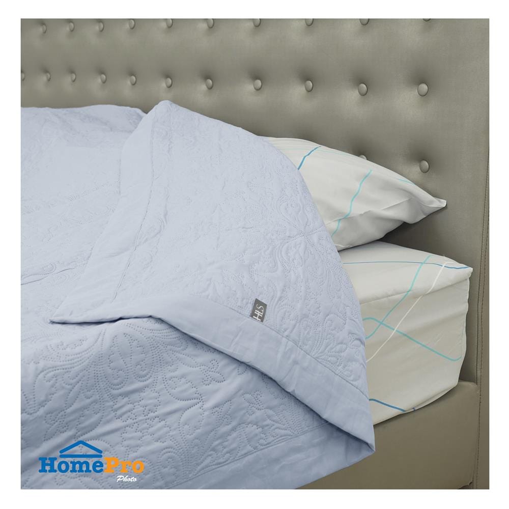 ผ้าคลุมเตียง 6 ฟุต HOME LIVING STYLE GLORIA สี BLUE