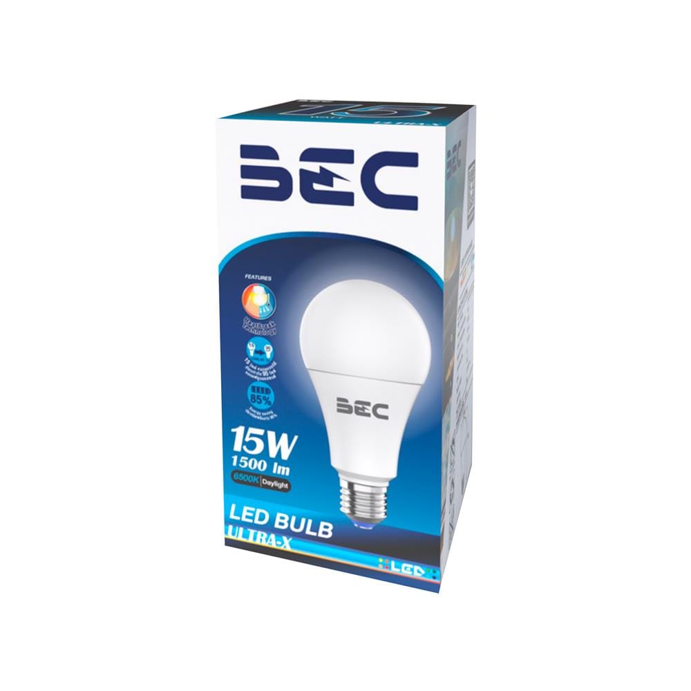 หลอด LED BEC ULTRA-X 15 วัตต์ DAYLIGHT E27