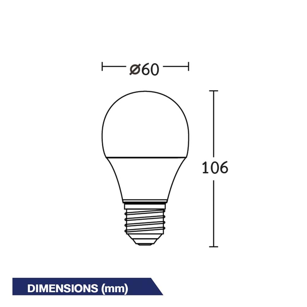 หลอด LED BEC ULTRA-X 9 วัตต์ DAYLIGHT E27