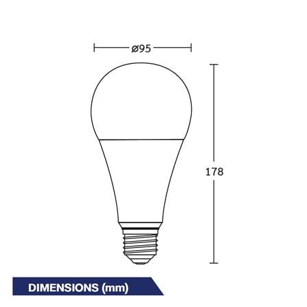 หลอด LED BEC ULTRA-X 25 วัตต์ DAYLIGHT E27_3