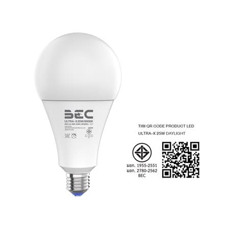 หลอด LED BEC ULTRA-X 25 วัตต์ DAYLIGHT E27_4