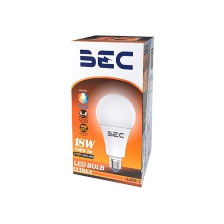 หลอด LED BEC ULTRA-X 18 วัตต์ WARM WHITE E27_1