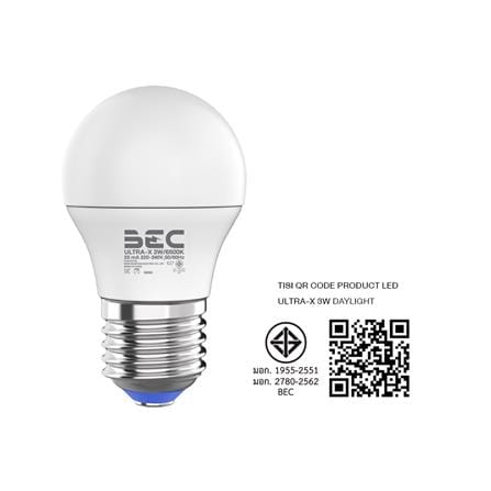 หลอด LED BEC ULTRA-X 3 วัตต์ DAYLIGHT E27_4