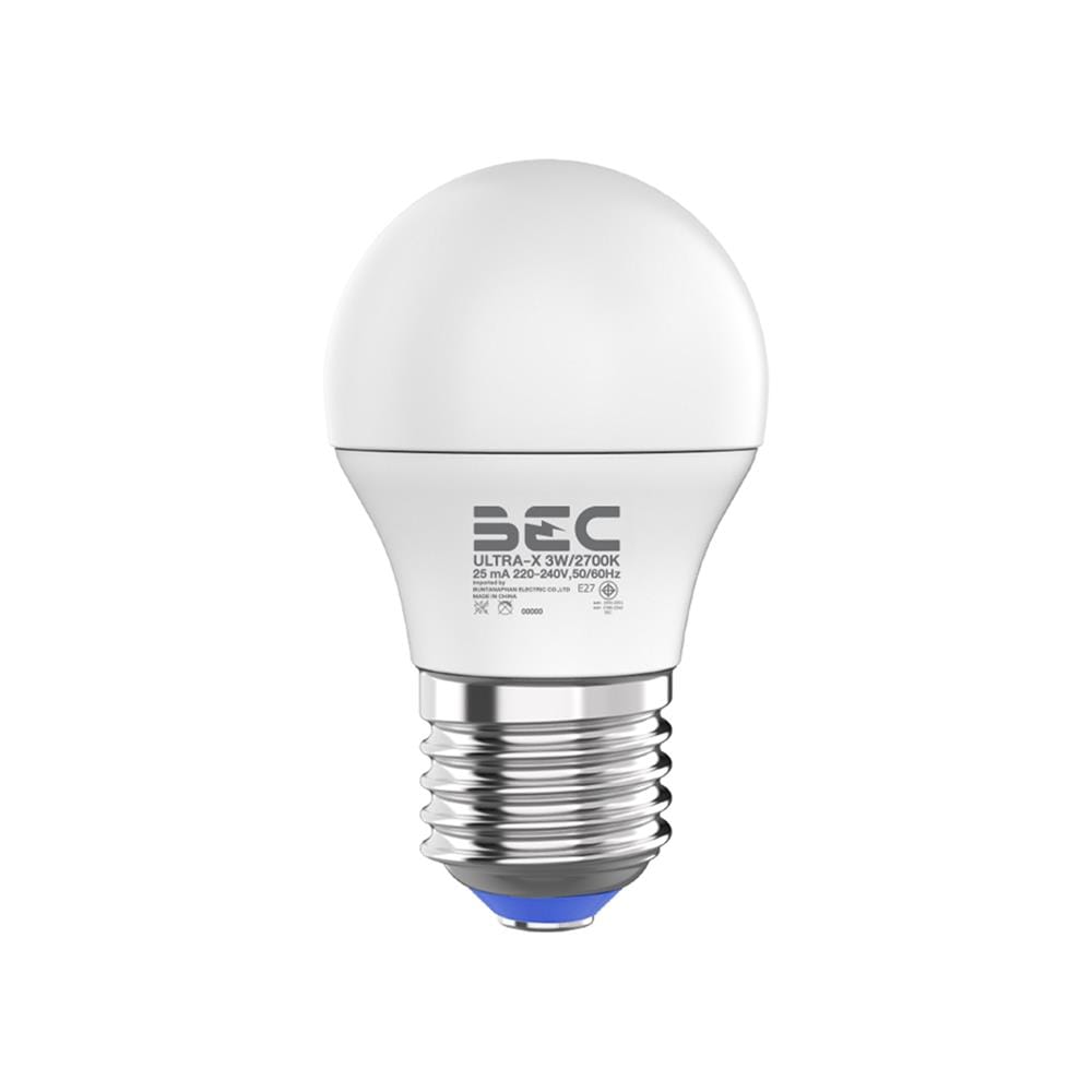 หลอด LED BEC ULTRA-X 3 วัตต์ WARM WHITE E27