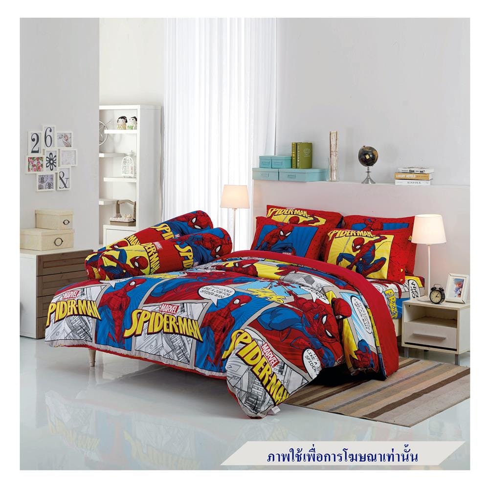 ชุดผ้าปูที่นอน 5 ฟุต 5 ชิ้น TULIP SPIDERMAN 60013-DLC081